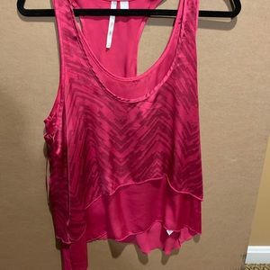 Lauren Conrad Pink Razorback Tank Top Blouse